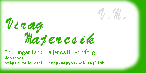 virag majercsik business card